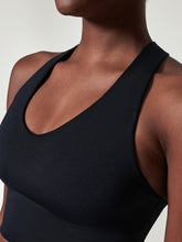 Longline Medium Impact Sports Wireless Bra Black